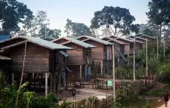 Resettlement village, Nakai Plateau, Khammoune Province, Lao PDR. Photo: Stanislas Fradelizi / World Bank     Photo ID: SF-LA007 World Bank