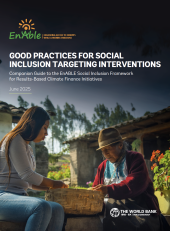 Good Practices for Social Inclusion Targeting Interventions